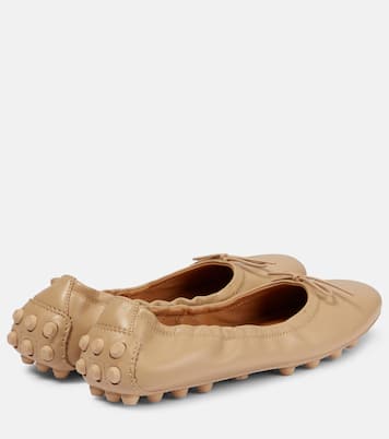 Bubble leather ballet flats | Tod's