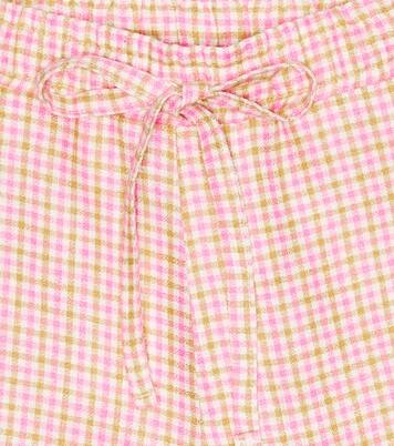 Lex checked linen shorts | Paade Mode