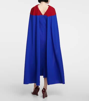 Elina cape midi dress | Roksanda