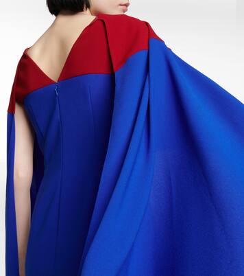 Elina cape midi dress | Roksanda