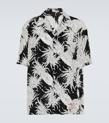 Printed silk bowling shirt | Valentino