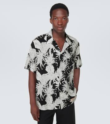 Printed silk bowling shirt | Valentino