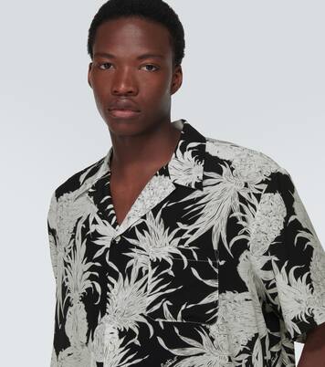 Printed silk bowling shirt | Valentino