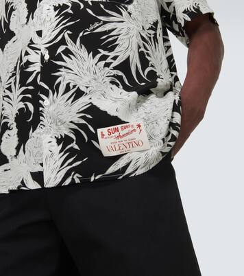 Printed silk bowling shirt | Valentino