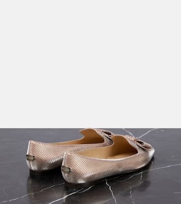 Gala bow-embellished ballet flats | Jimmy Choo