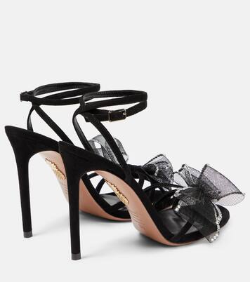 Verzierte Sandalen Reve aus Veloursleder | Aquazzura