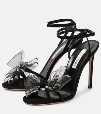 Verzierte Sandalen Reve aus Veloursleder | Aquazzura