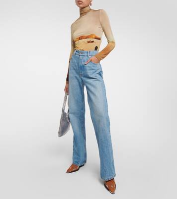 Westernstiefel aus Veloursleder | Rabanne