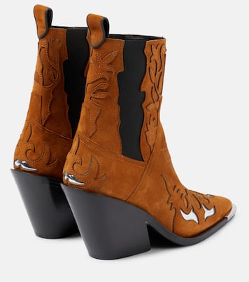 Westernstiefel aus Veloursleder | Rabanne