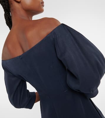 Abito midi in canapa e cotone | Gabriela Hearst