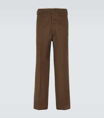 Maxi cotton and wool chinos  | Lemaire
