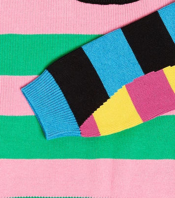 Striped cotton and wool sweater | Stella McCartney Kids