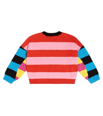 Striped cotton and wool sweater | Stella McCartney Kids