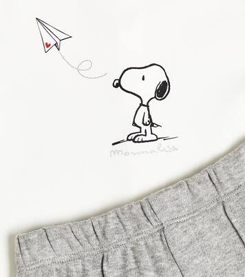 Baby cotton top and pants set | Monnalisa