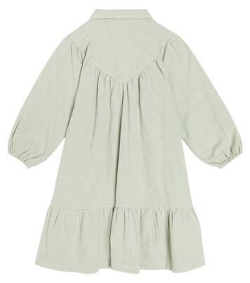 Raspberries checked cotton dress | Tinycottons