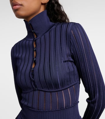 Cropped-Cardigan Crinoline | Alaïa