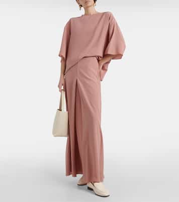 Maxirock Lotta aus Crêpe de Chine aus Seide | Fforme