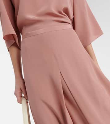 Maxirock Lotta aus Crêpe de Chine aus Seide | Fforme