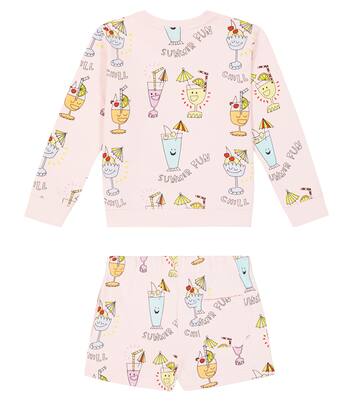 Sweat-shirt et short en coton imprimé | Stella McCartney Kids
