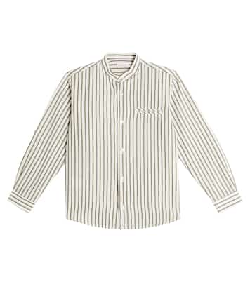 Camicia Tomas in cotone e lino a righe | La Coqueta