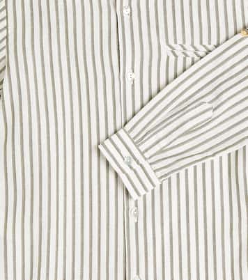 Camicia Tomas in cotone e lino a righe | La Coqueta