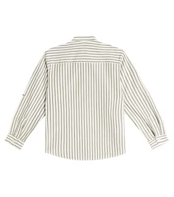 Camicia Tomas in cotone e lino a righe | La Coqueta
