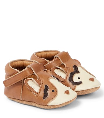 Baby Spark Calico Cat leather shoes | Donsje