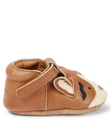 Baby Spark Calico Cat leather shoes | Donsje