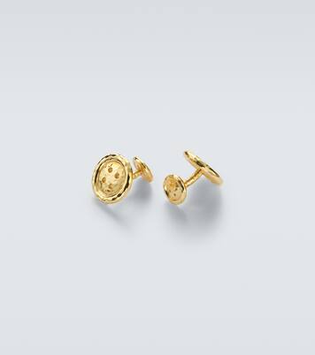 Button 18kt gold cufflinks | Octavia Elizabeth
