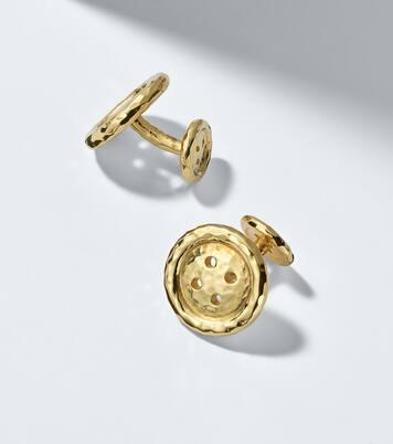 Button 18kt gold cufflinks | Octavia Elizabeth