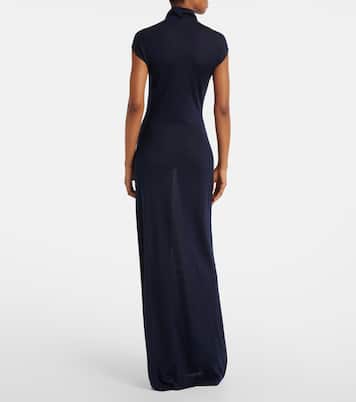 Vestido largo de cachemir | Alaïa