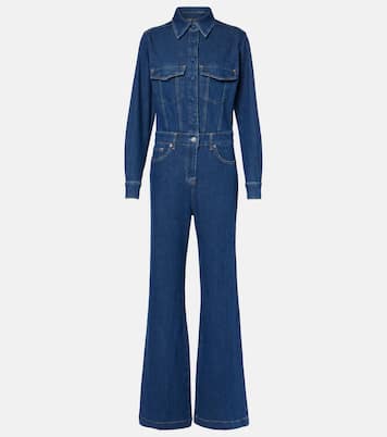 Flared denim jumpsuit | 7 For All Mankind
