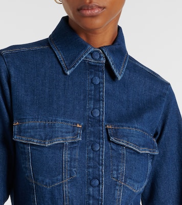 Flared denim jumpsuit | 7 For All Mankind