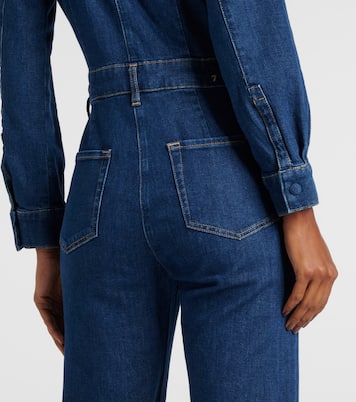 Flared denim jumpsuit | 7 For All Mankind