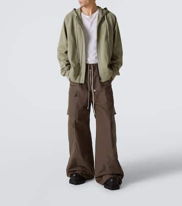 Zip-up cotton jersey hoodie | Rick Owens