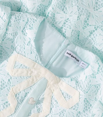 Abito in pizzo con fiocco | Self-Portrait Kids