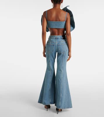 Top de denim con lazo | Nina Ricci