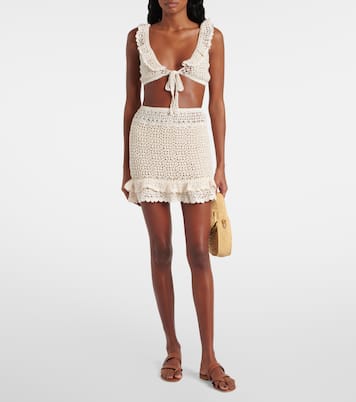 Bustier-Top Brigitte aus Häkelstrick | Anna Kosturova