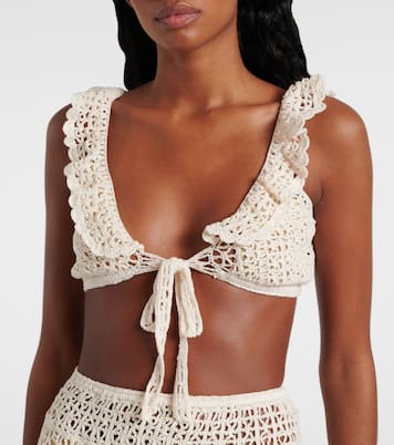 Bustier-Top Brigitte aus Häkelstrick | Anna Kosturova