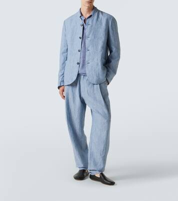 Linen polo shirt  | Giorgio Armani