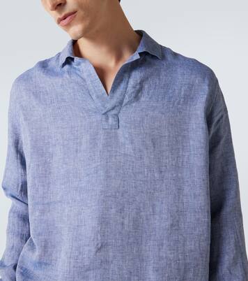 Linen polo shirt  | Giorgio Armani