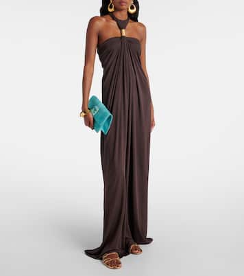 Fawdaflat metallic leather sandals | Manolo Blahnik