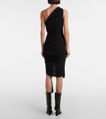 Robe midi DRKSHDW Fog en coton | Rick Owens