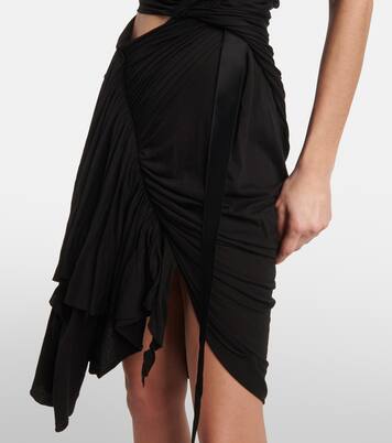 Robe midi DRKSHDW Fog en coton | Rick Owens