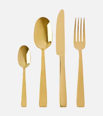 Stainless steel 4-piece cutlery set | Dolce&Gabbana Casa