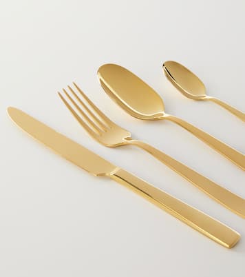 Stainless steel 4-piece cutlery set | Dolce&Gabbana Casa