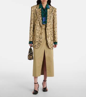 Midirock aus Baumwolle | Dries Van Noten