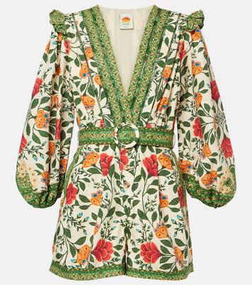 Bedruckter Playsuit aus Baumwolle | Farm Rio