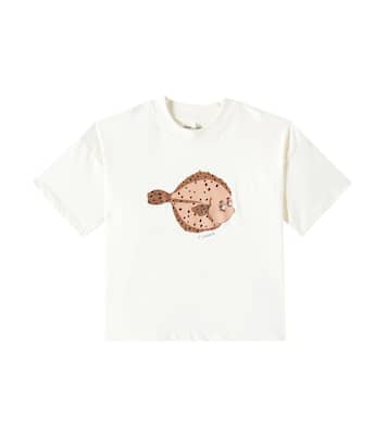T-shirt Flundra in cotone con stampa | Mini Rodini
