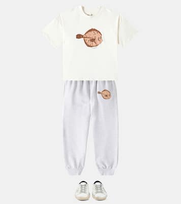 T-shirt Flundra in cotone con stampa | Mini Rodini
